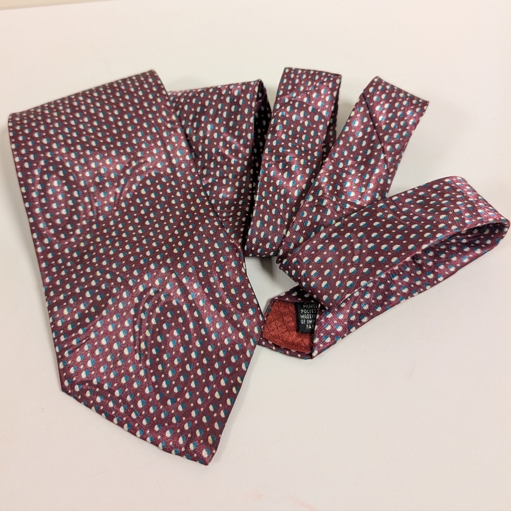 Christian Dior Monsieur Vintage Tie 80s 90s Abstract Swirl Geometric Retro - Picture 11 of 13